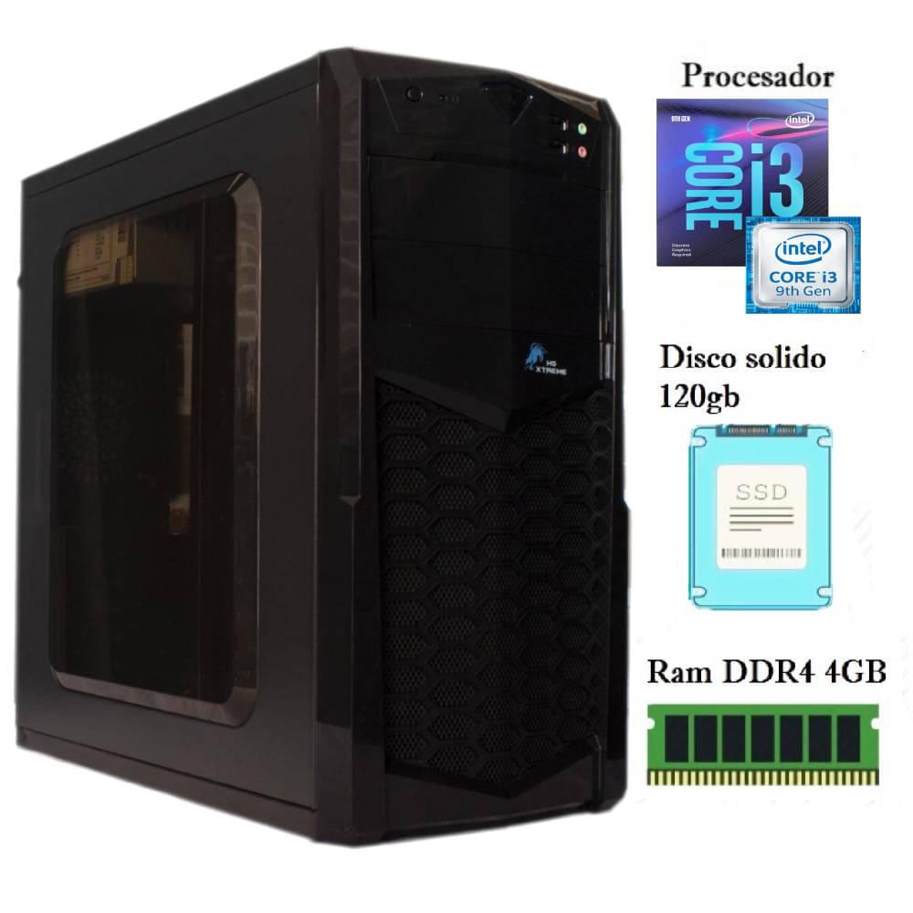 Computador Hg Intel Core I3 9A Gen 9100F Ssd 120Gb Ram Ddr4 4Gb Mon Lg 20 img #2