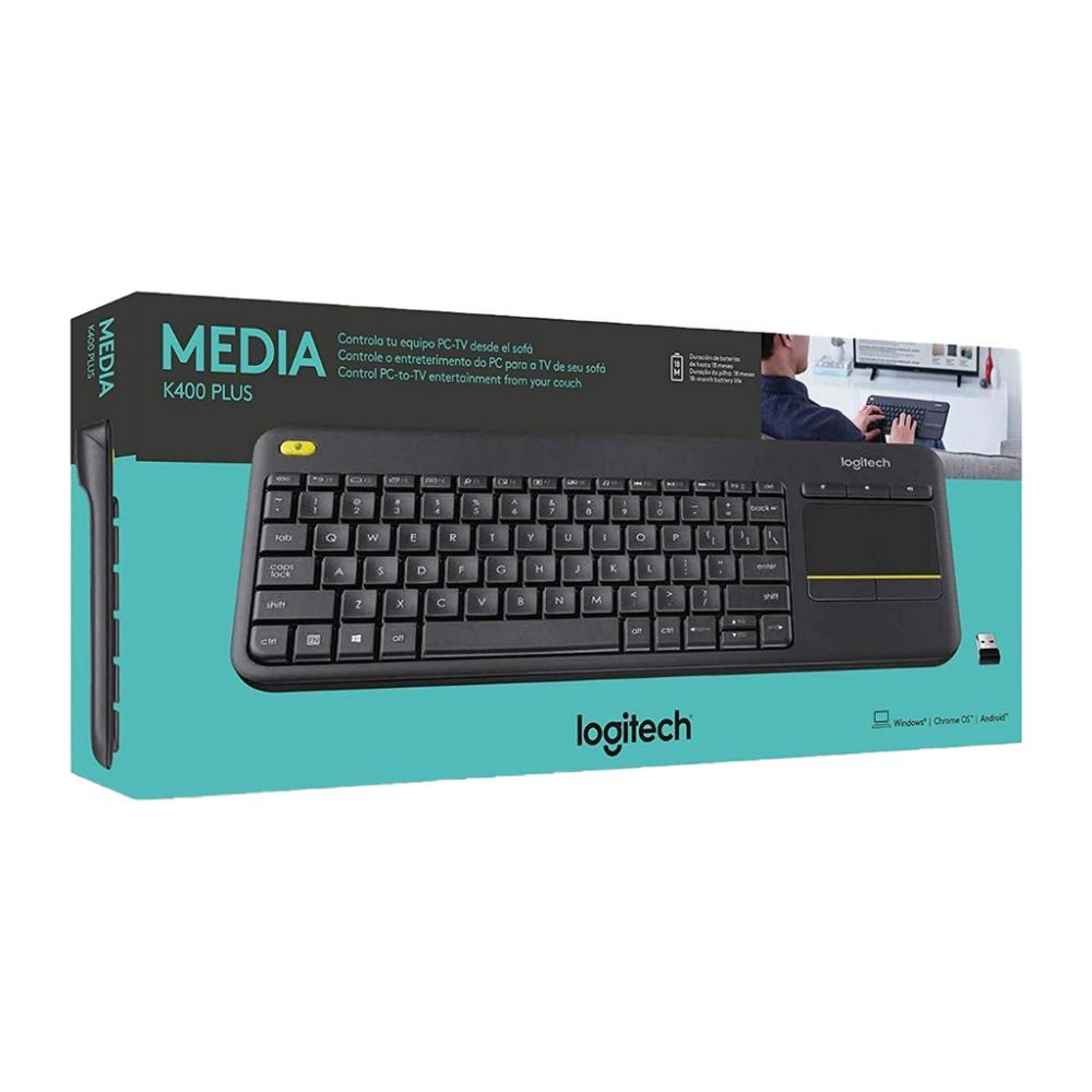 Logitech K400 Plus Teclado Táctil Inalámbrico W Touchpad Touch img #3