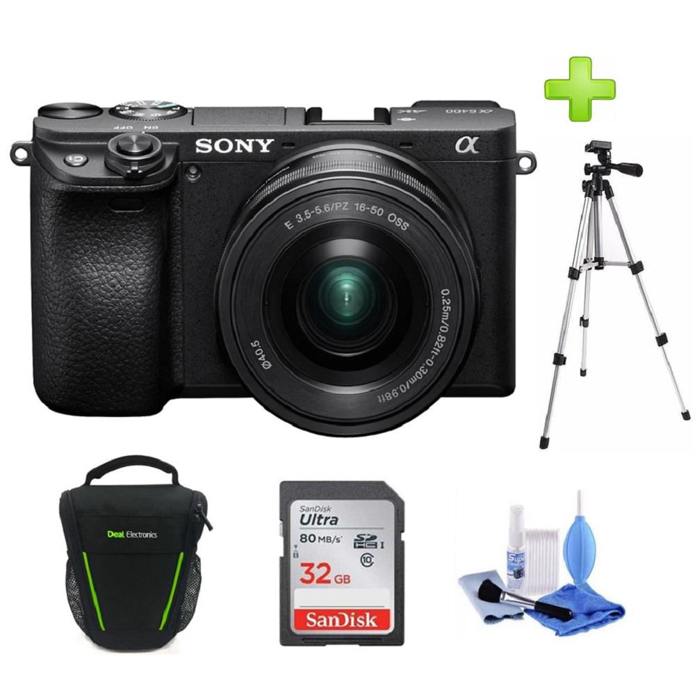 Sony A6400 Lente 16 50 Cmos 24.2Mpx Mirrorless+32Gb+Bolso+Trípode+Kit img #1