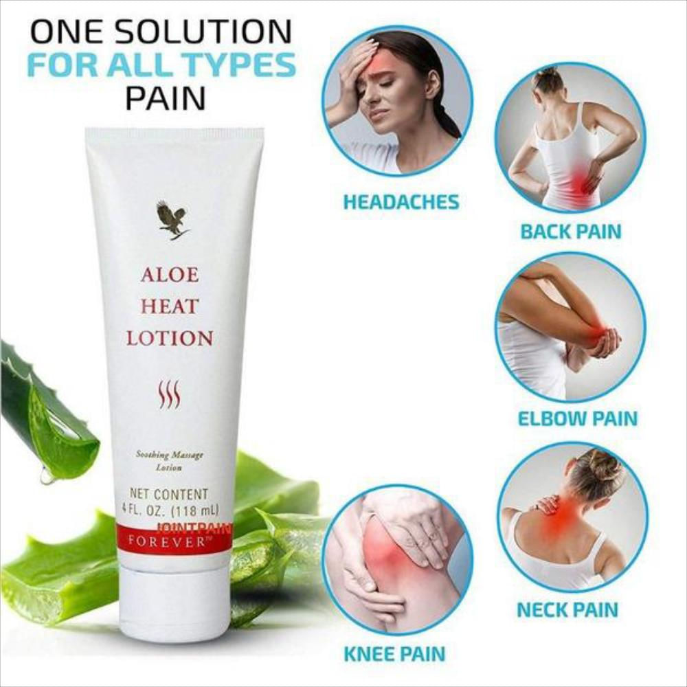 Forever Aloe Heat Lotion Crema Caliente Dolores Musculares img #3