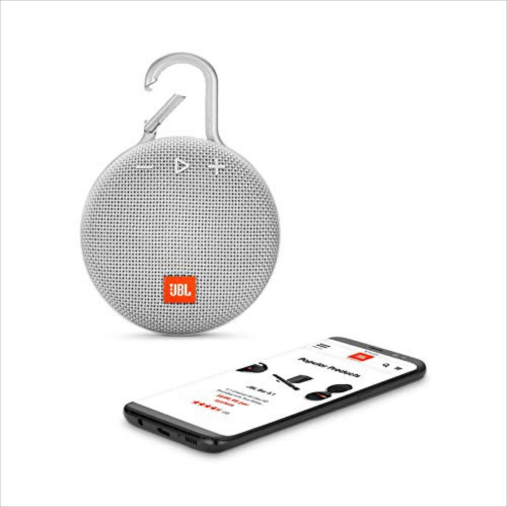 Parlante Jbl Clip 3 Altavoz Bluetooth Inalámbrico Impermeable Portátil - Blanco img #4