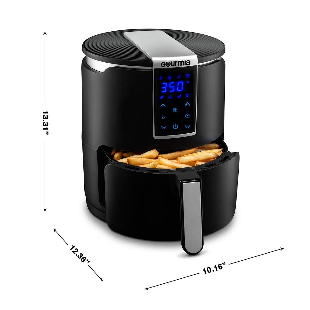 Freidora De Aire Digital Gourmia De 3.8 Litros 8 Programas Preestablecidos img #4