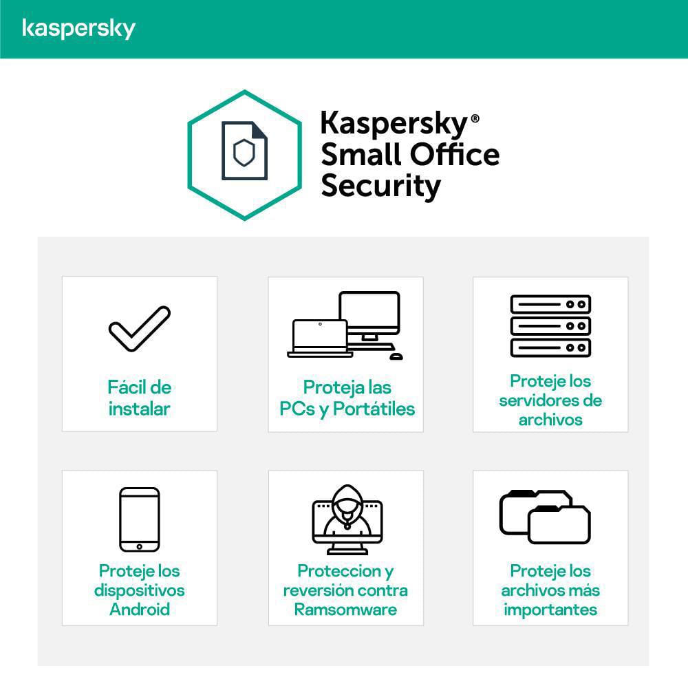 Kaspersky Small Office Security 20 Equipos 2 Server 1 Año img #3