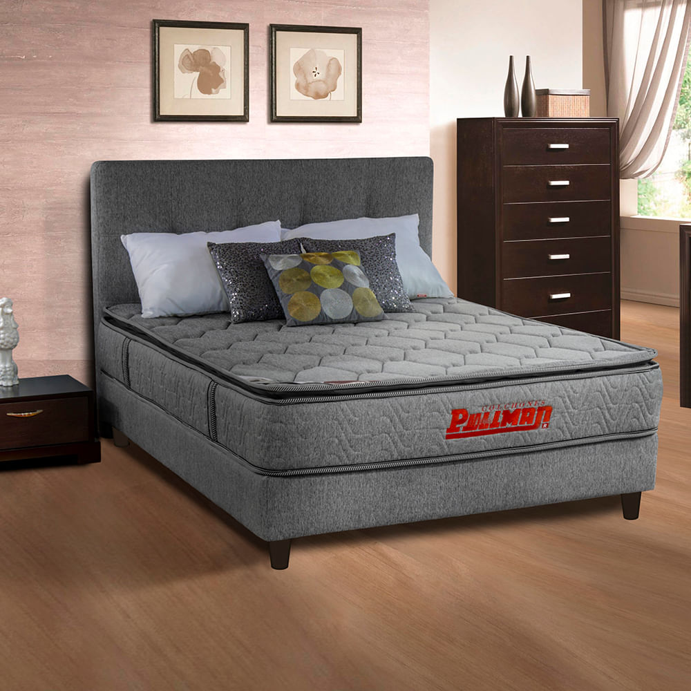 Colchón Pullman Mohnblatt Btu Doble + Base Cabecero img #2