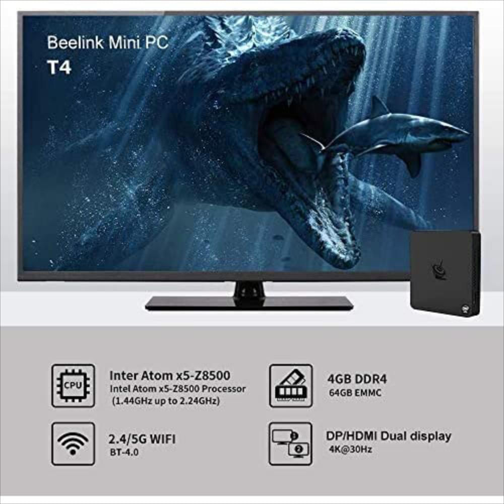 Mini Computador T4 Intel Atom X5-Z8500 4G Ddr4/64G img #2