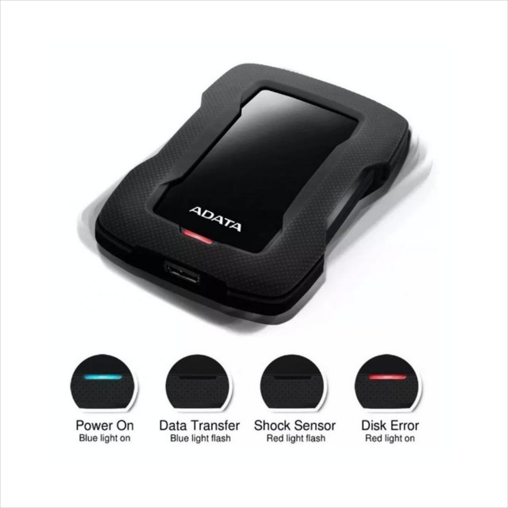 Disco Duro Externo Antigolpes Adata 2Tb Hd330 Durable - Negro img #4
