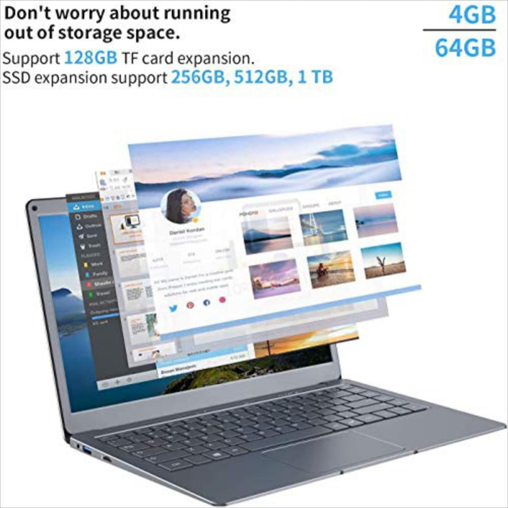 Portátil Nuevo 13.3 '' Fhd Portátil N3350 Cpu 4Gb Ram, 64 Gb img #4