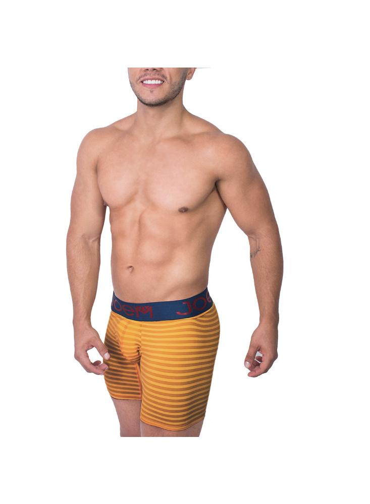 Bóxer Medio A Rayas En Microfibra Con Elástico 10046 img #2
