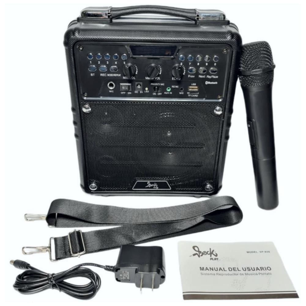 Parlante Portátil Recargable Bluetooth Mic Beak Play Sp-030 img #5