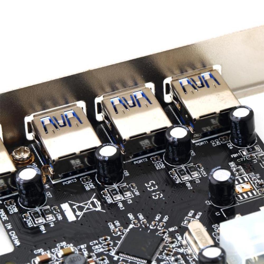 Tarjeta Pci Express Con 4 Puertos Usb 3.0 5 Gbps Superspeed img #3