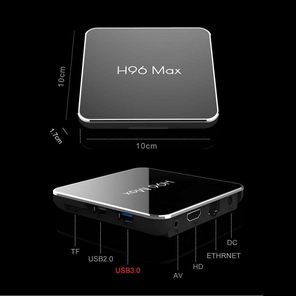 Tv Box Android 9.0 4Gb 64Gb H96 Max X2 Wifi + Mini Teclado img #2