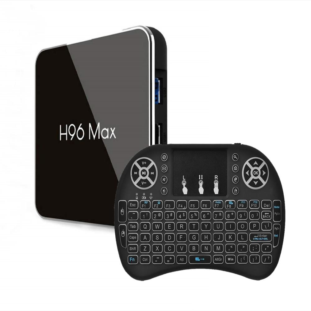 Tv Box Android 9.0 4Gb 64Gb H96 Max X2 Wifi + Mini Teclado img #1