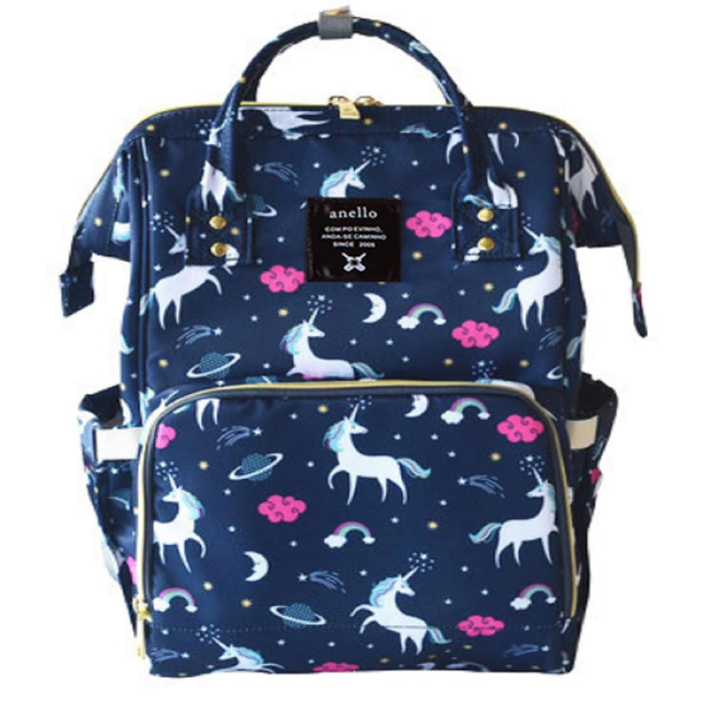 Pañalera Bebé Azul Mocilla Morral Multiusos Bolsillo Dispensador img #1