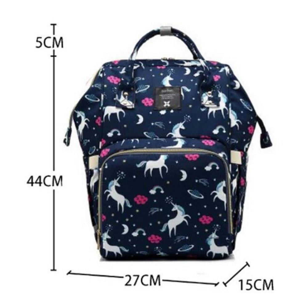 Pañalera Bebé Azul Mocilla Morral Multiusos Bolsillo Dispensador img #2