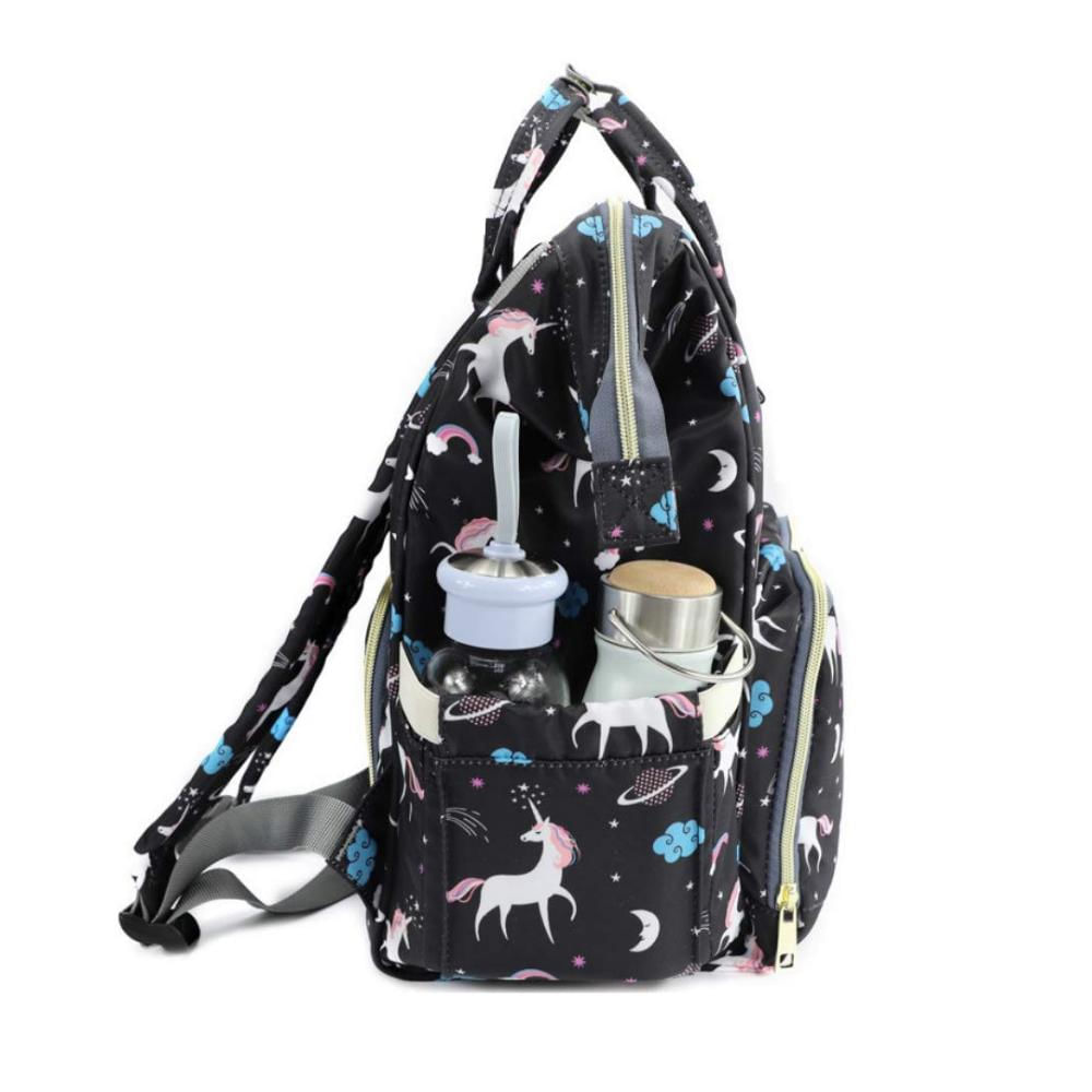 Pañalera Bebé Azul Mocilla Morral Multiusos Bolsillo Dispensador img #4