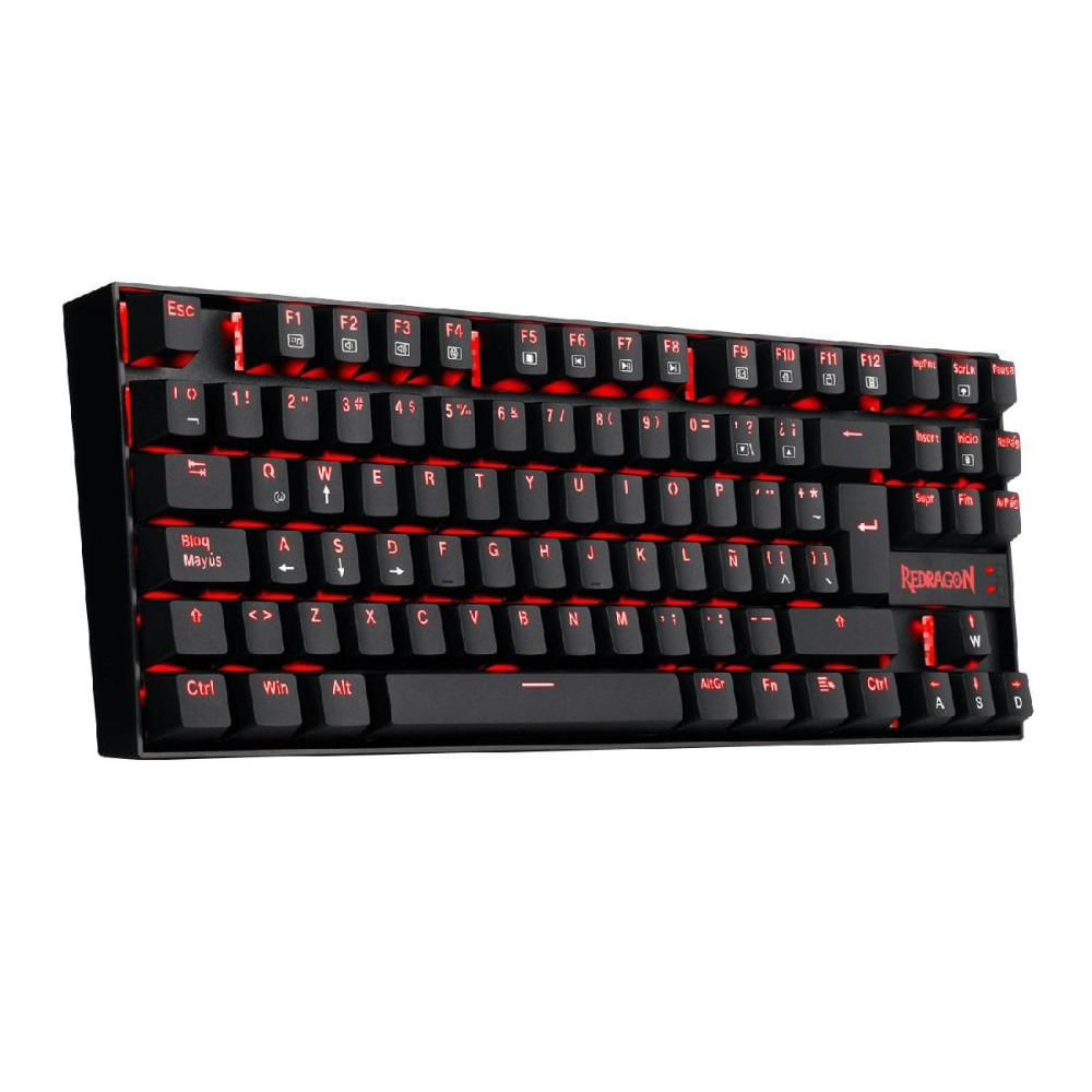 Teclado Gamer Mecánico Redragon K552 Sp Kumara Iluminación Roja img #2
