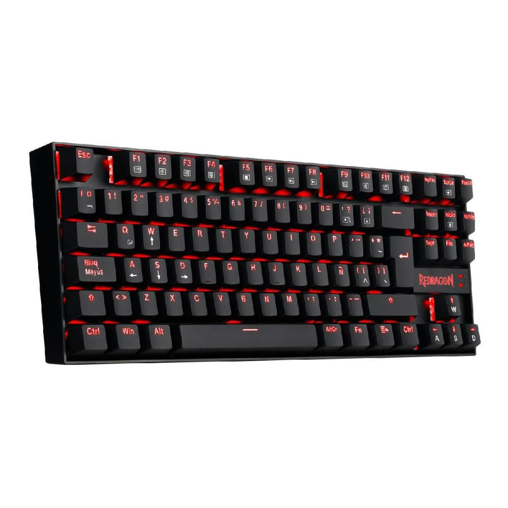 Teclado Gamer Mecánico Redragon K552 Sp Kumara Iluminación Roja img #4