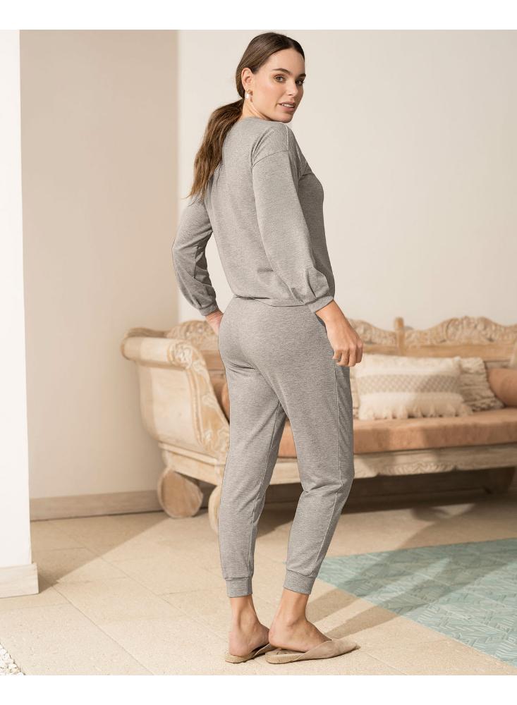 Pantalón Largo De Pijama Bolsillos Funcionales Fp659 img #4