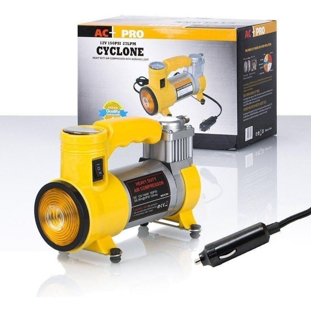 Compresor De Aire Inflador Neumaticos Vehiculos Ciclas Con Linterna Cyclone img #3