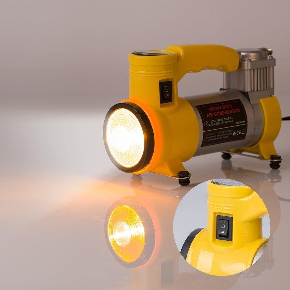 Compresor De Aire Inflador Neumaticos Vehiculos Ciclas Con Linterna Cyclone img #4