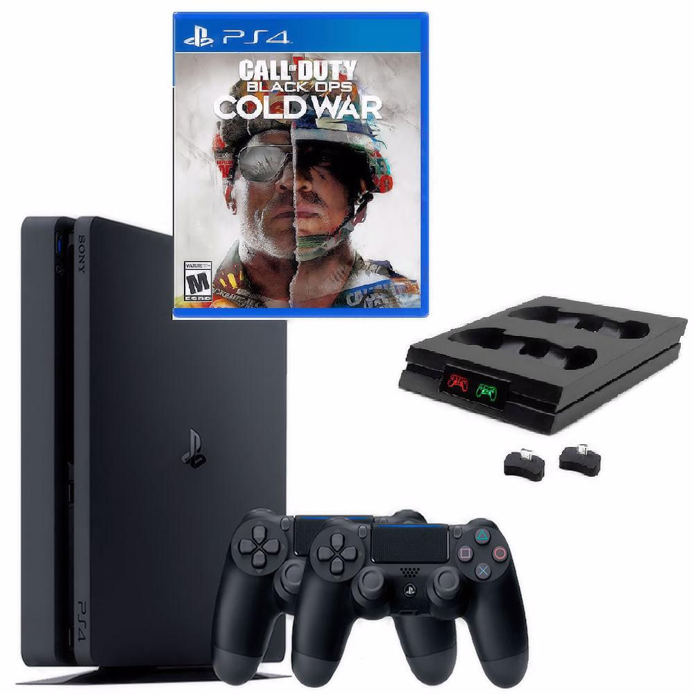 Consola Playstation 4 1 Tb + Call Of Duty Cold War+ 2 Controles +Cargador img #1