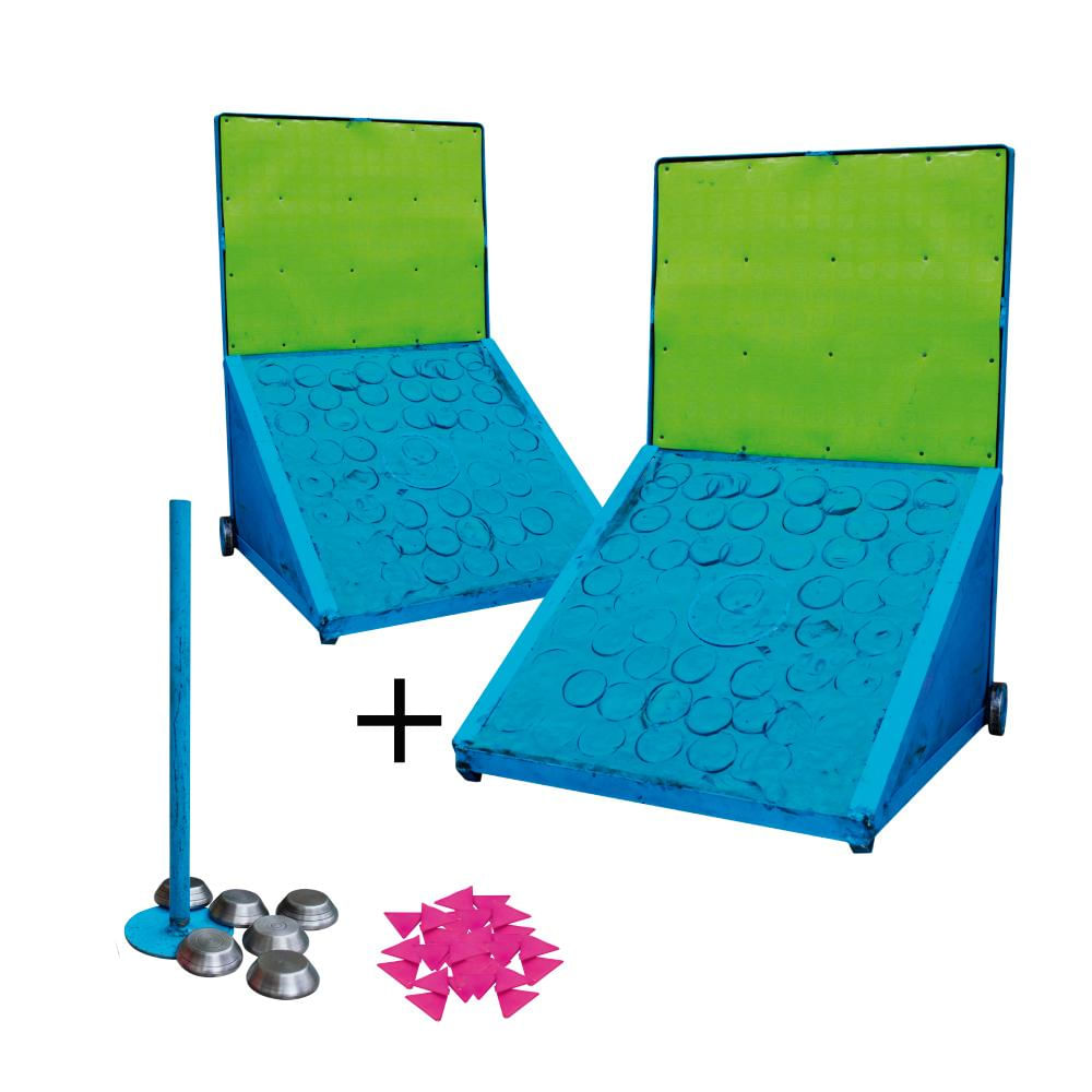 Cancha De Mini Tejo Profesional Plastilina + 8 Tejos, Mechas img #1