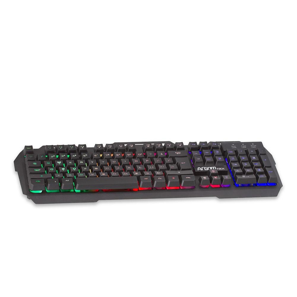Teclado para juegos de combate USB Argomtech negro img #2