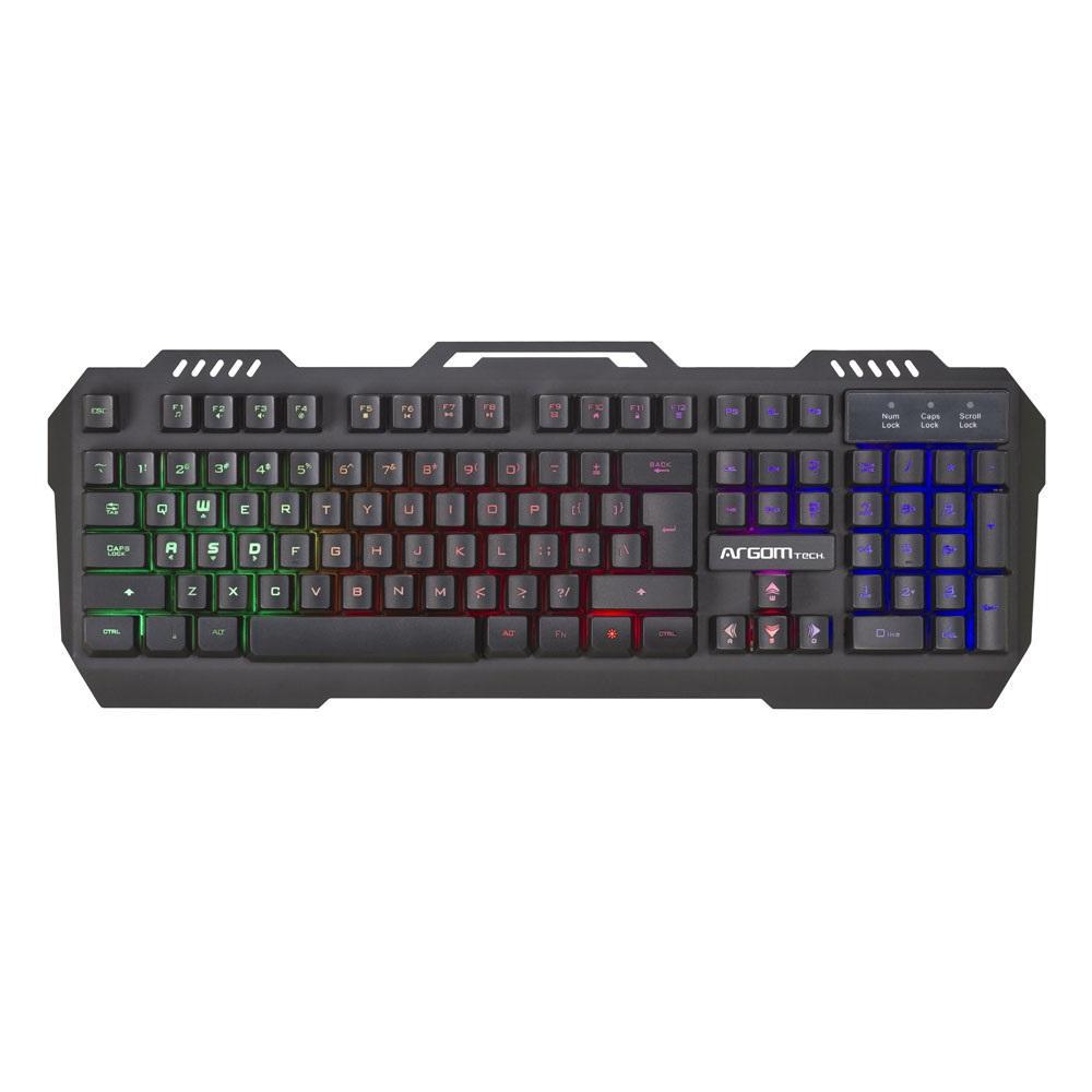 Teclado para juegos de combate USB Argomtech negro img #1