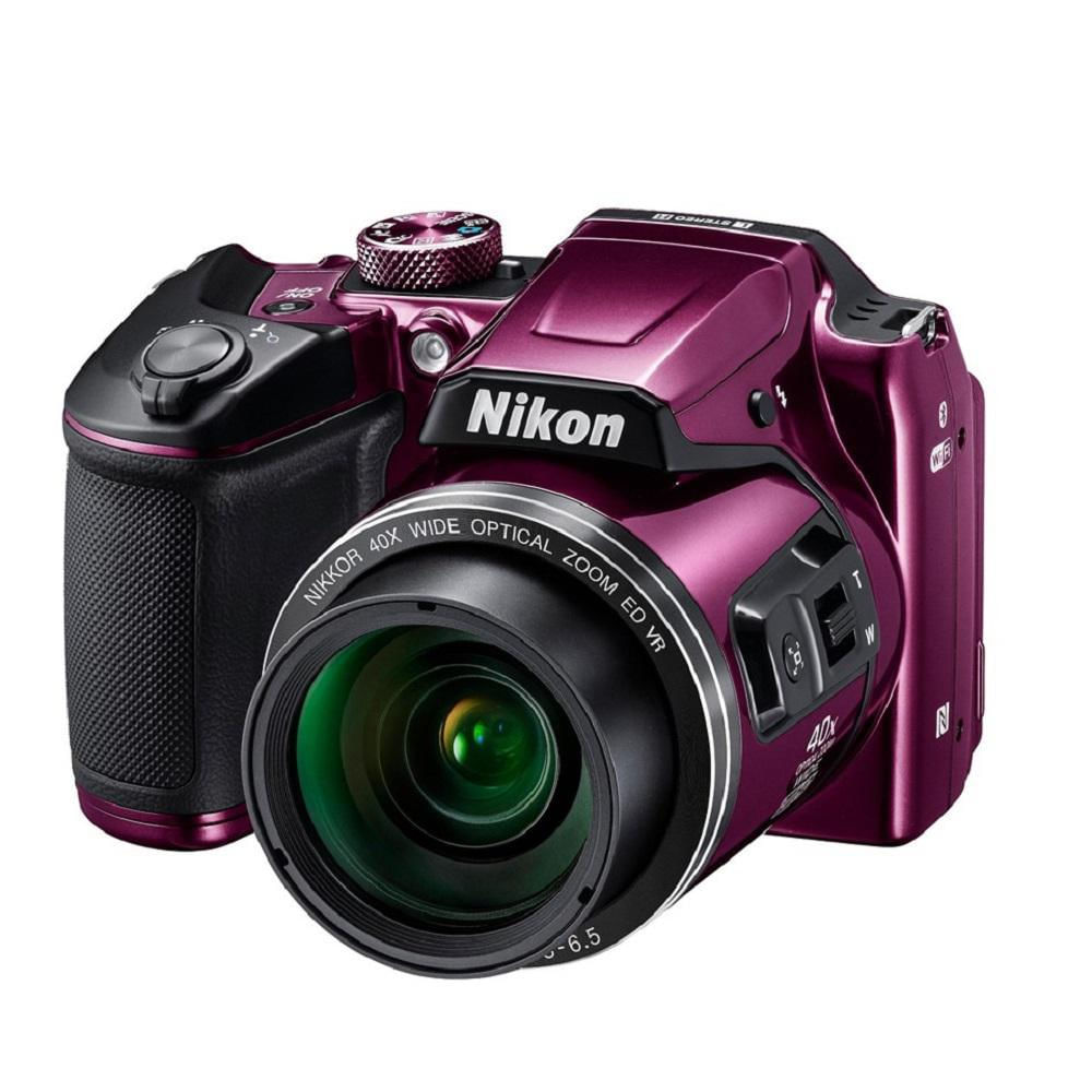 Camara Nikon B500 Coolpix 16 Mp 40X Zoom Wifi Morada+16Gb+Bolso+Kit img #2