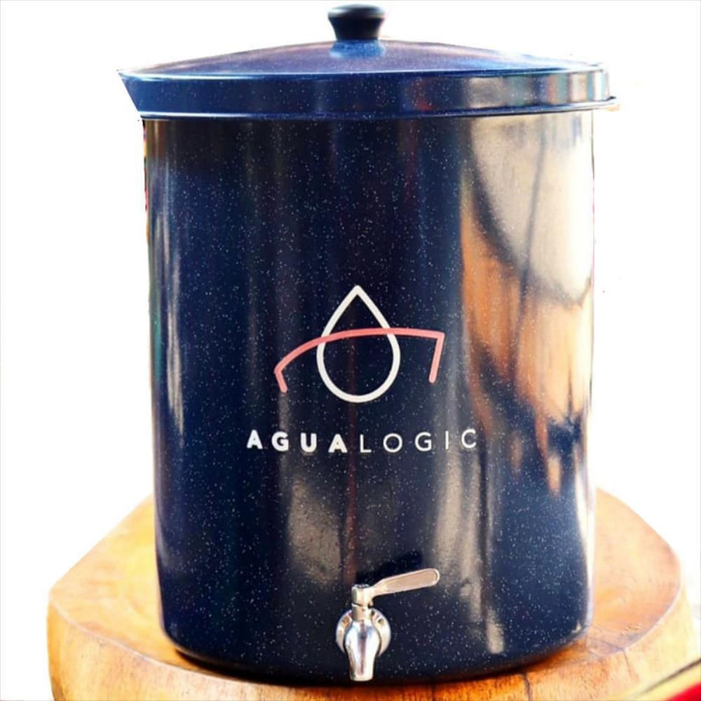 Filtro Ceramico Purificador De Agua Agualogic Azul Jaspeado img #1