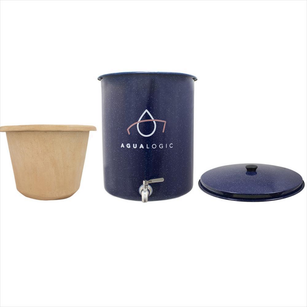 Filtro Ceramico Purificador De Agua Agualogic Azul Jaspeado img #5