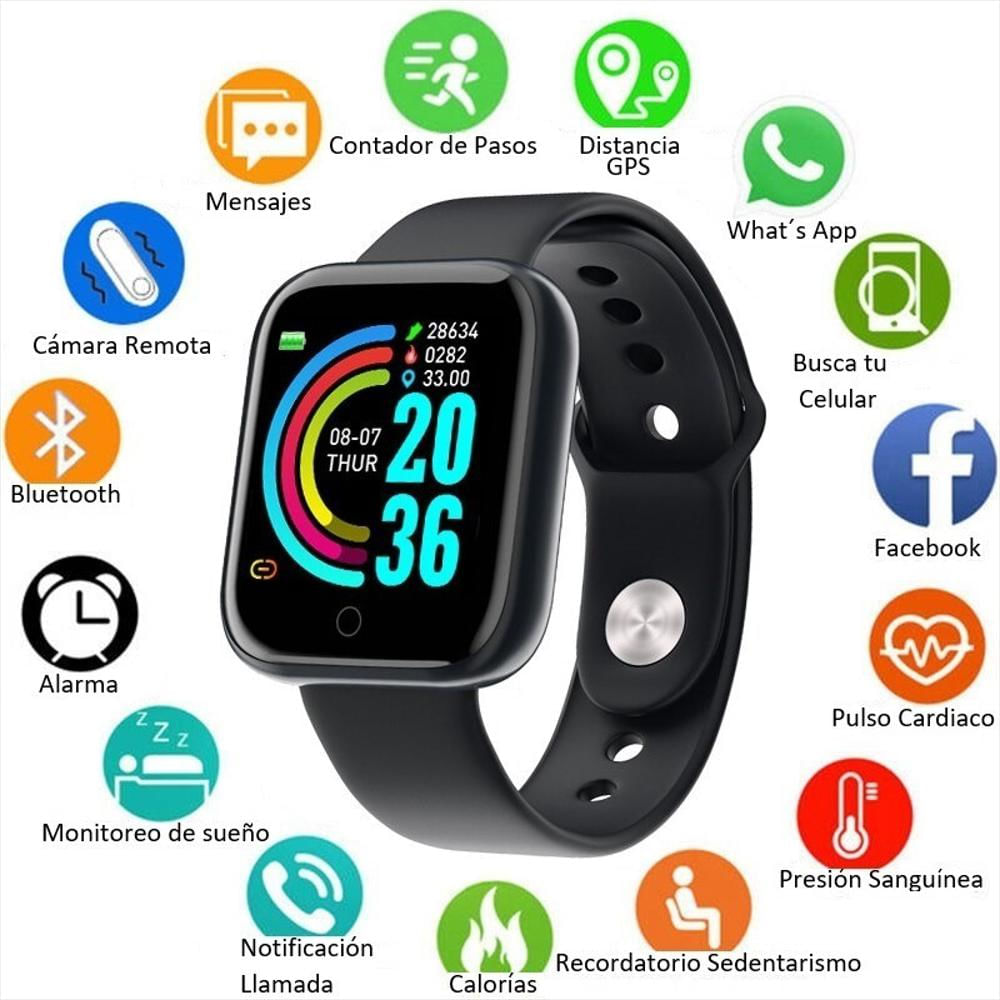 Reloj Inteligente Smartwatch Bluetooth Sensor Pulso Cardiaco img #2