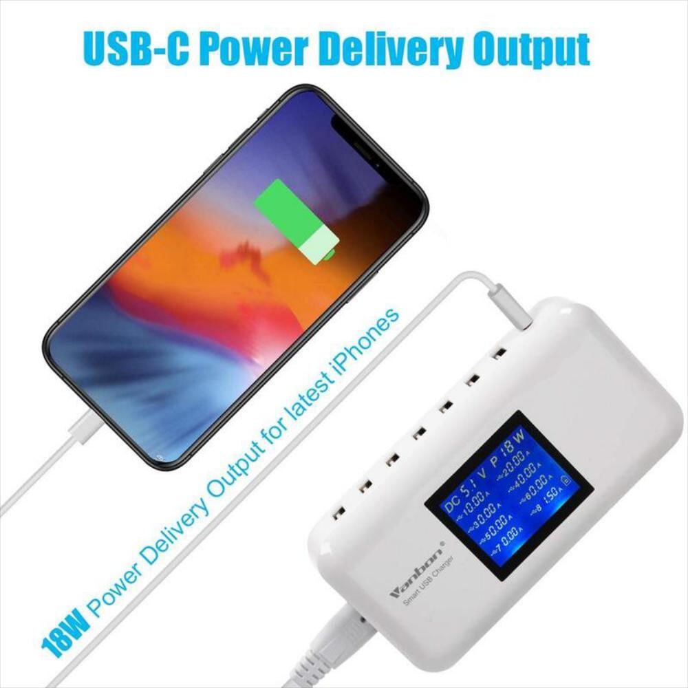 Carga USB de 8 puertos con entrada de CA de 100 a 240 V img #2