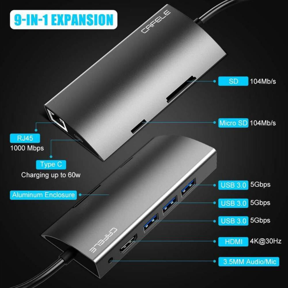 Adaptador multipuertos con USB tipo C img #2