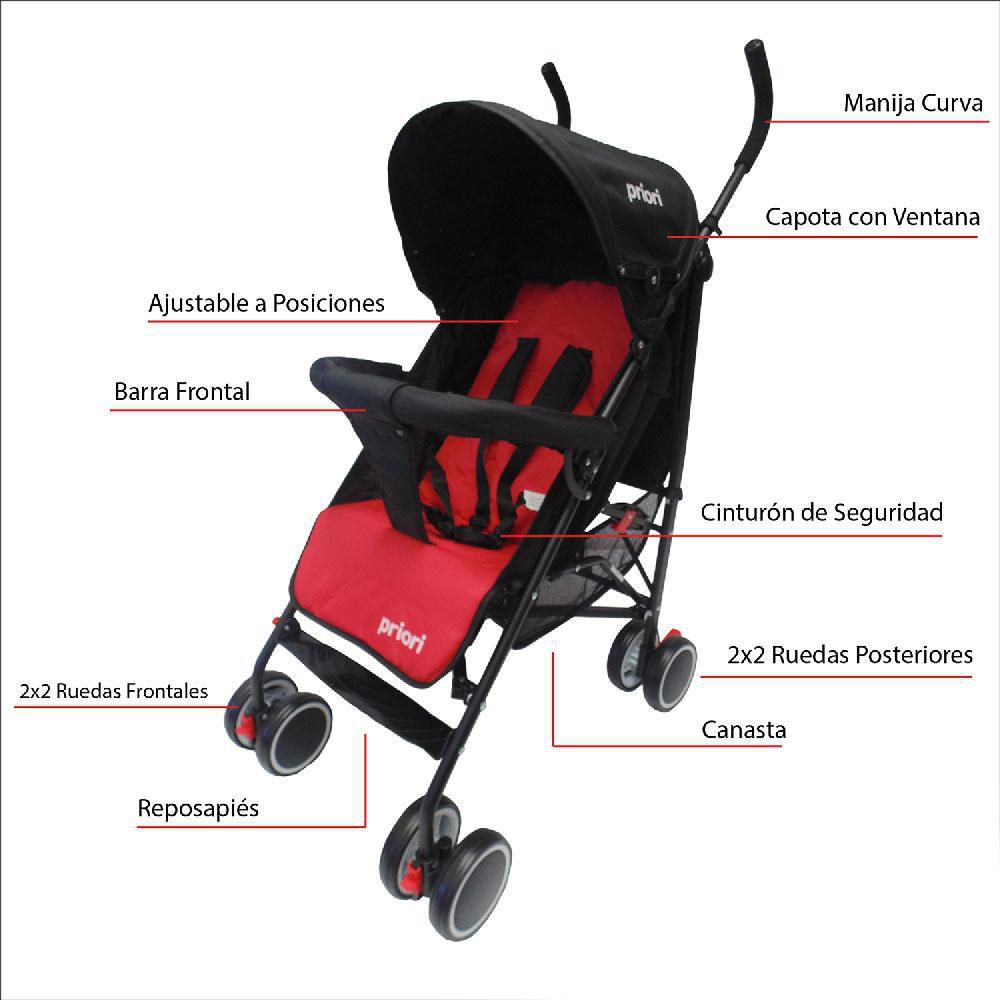 Paseador Multiposiciones  Rojo PRIORI RJ VENETO img #2