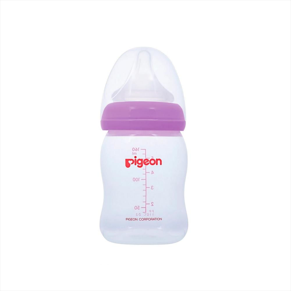Tetero Biberón Pigeon Softouch Anticólico 5 Onzas 0M+ Violeta img #1