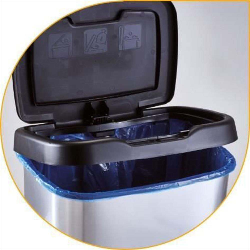 Papelera De Pedal M Home Jive 40 L Efecto Carbono Gris Oscuro img #3