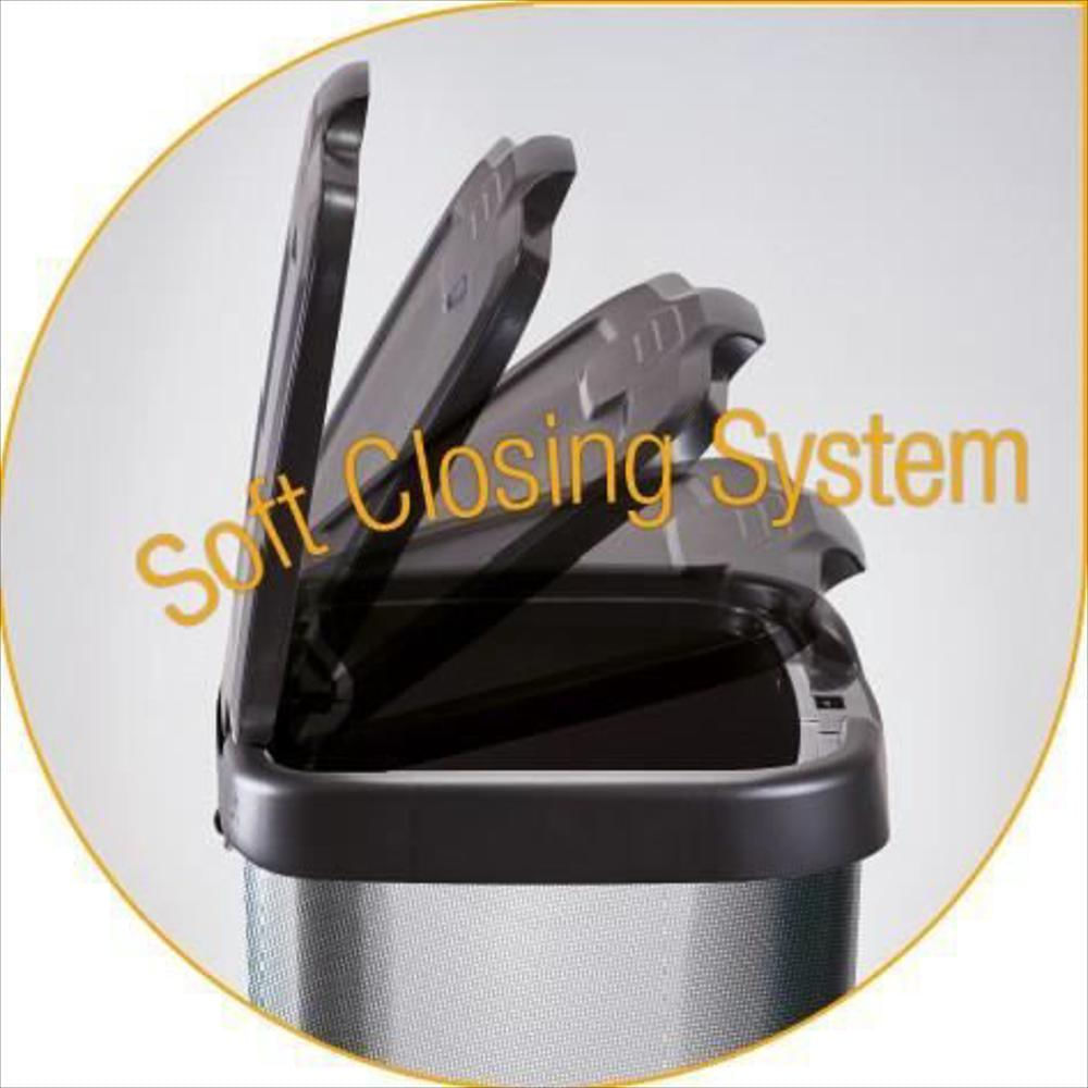 Papelera De Pedal M Home Jive 40 L Efecto Carbono Gris Oscuro img #4