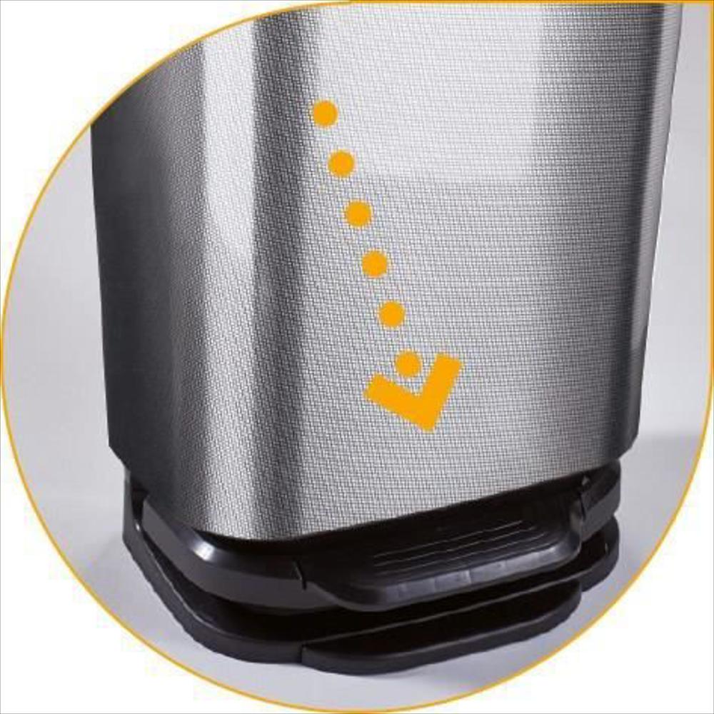 Papelera De Pedal M Home Jive 40 L Efecto Carbono Gris Oscuro img #5