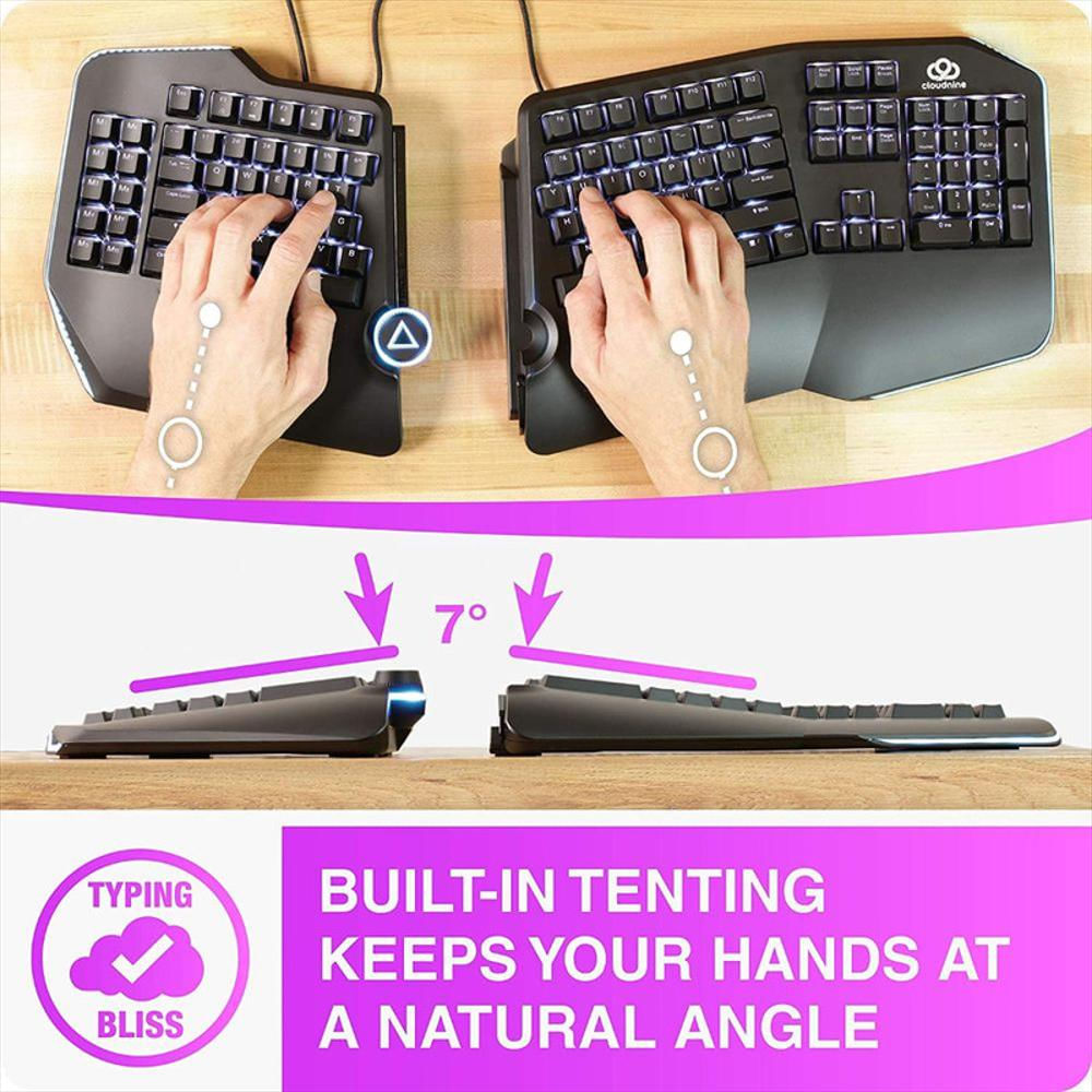 Teclado Mecánico Ergonómico Retroiluminado Usb img #3