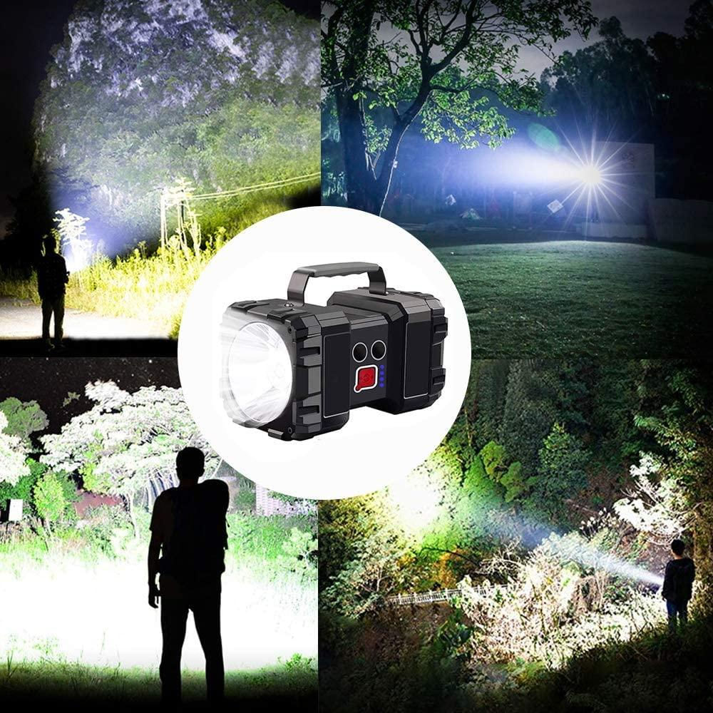 Linterna De Mano Led Táctica Impermeable Con Salida Usb img #4
