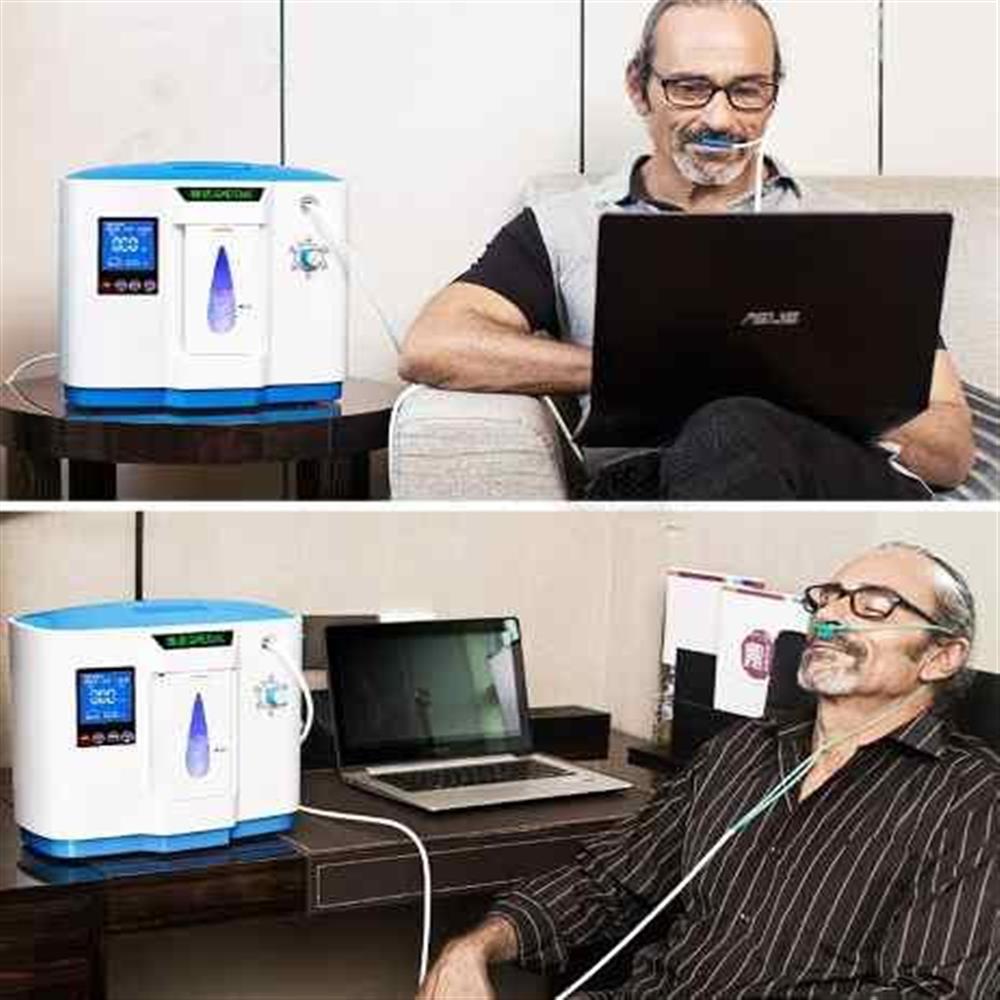 Concentrador Oxígeno Portátil 6 L Min 90% Pureza + Oxímetro img #2