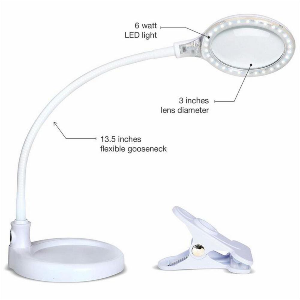 Lámpara Led Con Lupa 2 En 1 Aumento De 1.75X img #2