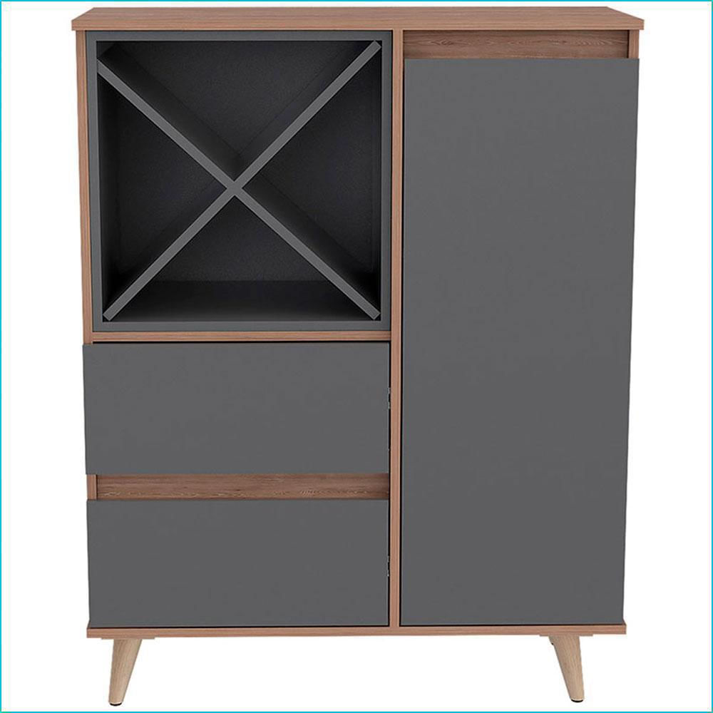 Mueble Bar Selem Miel Plomo img #2