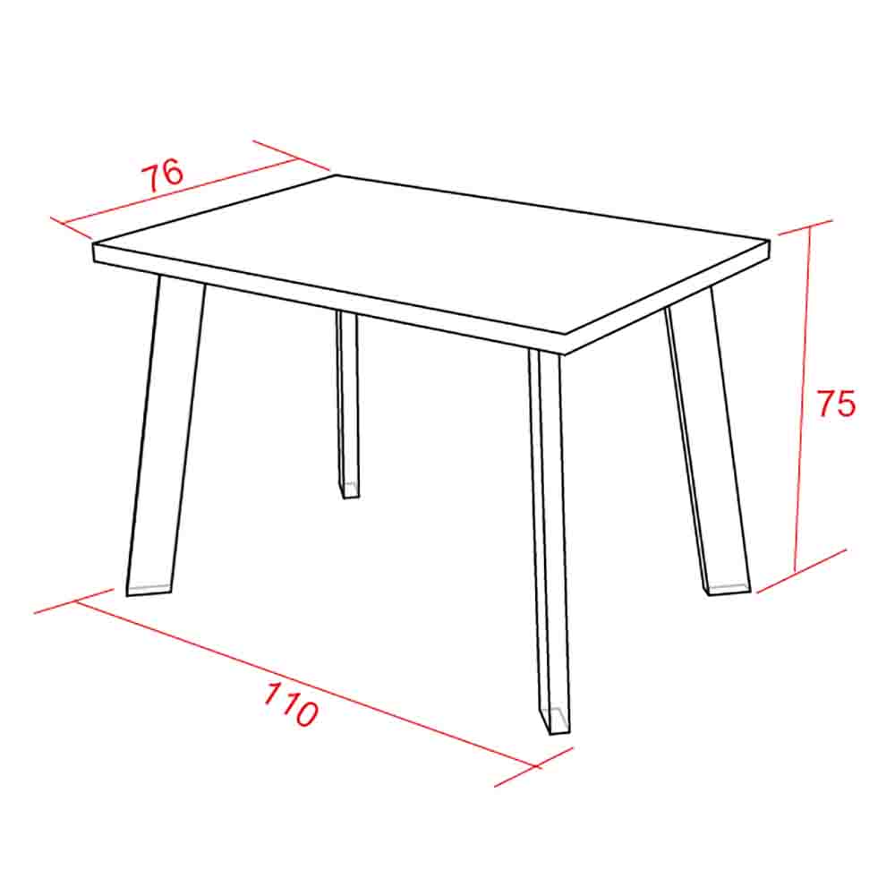 Juego De Comedor Lugo Cedro 4P Neg img #3