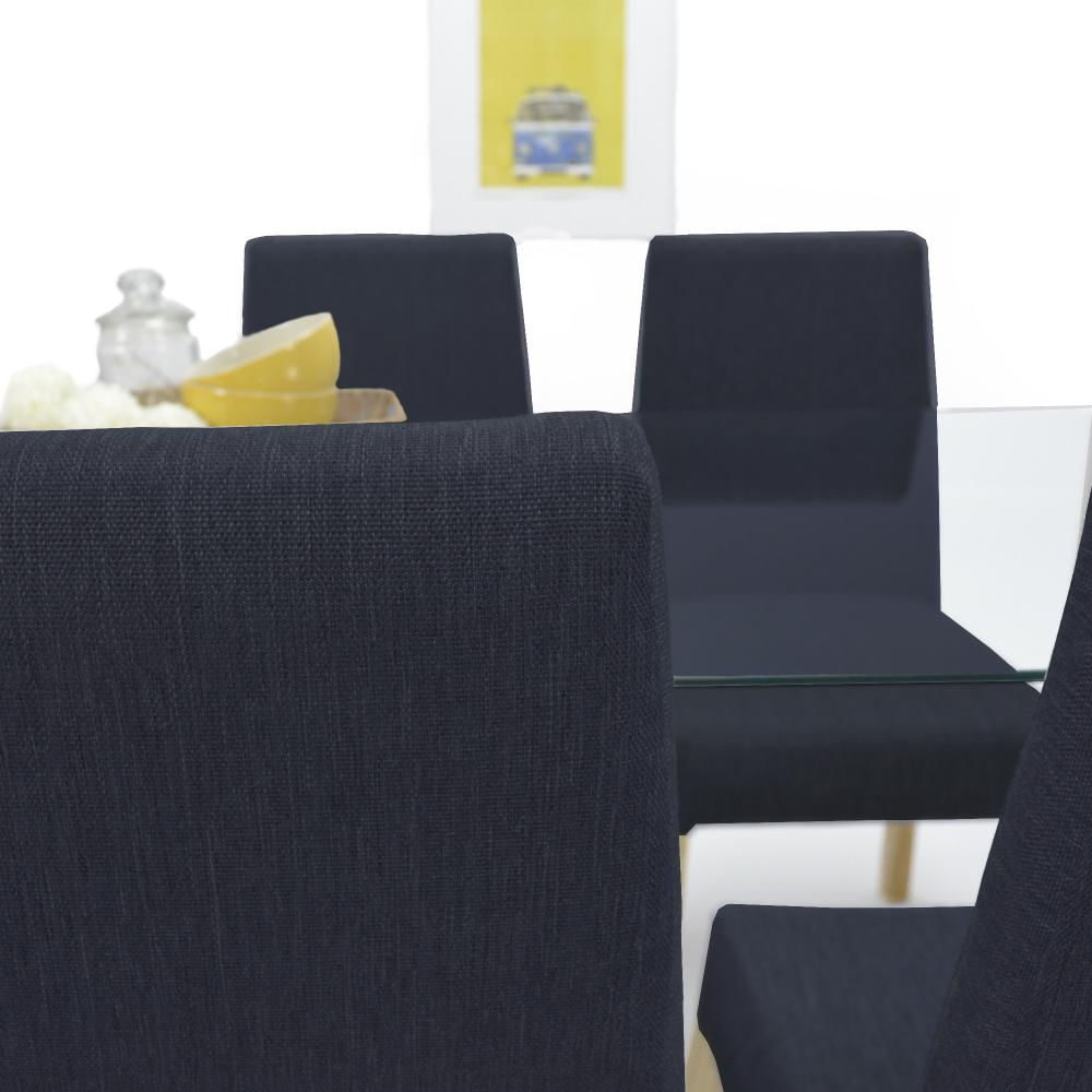 Comedor 6 Puestos Viena Plomo En Tela img #3