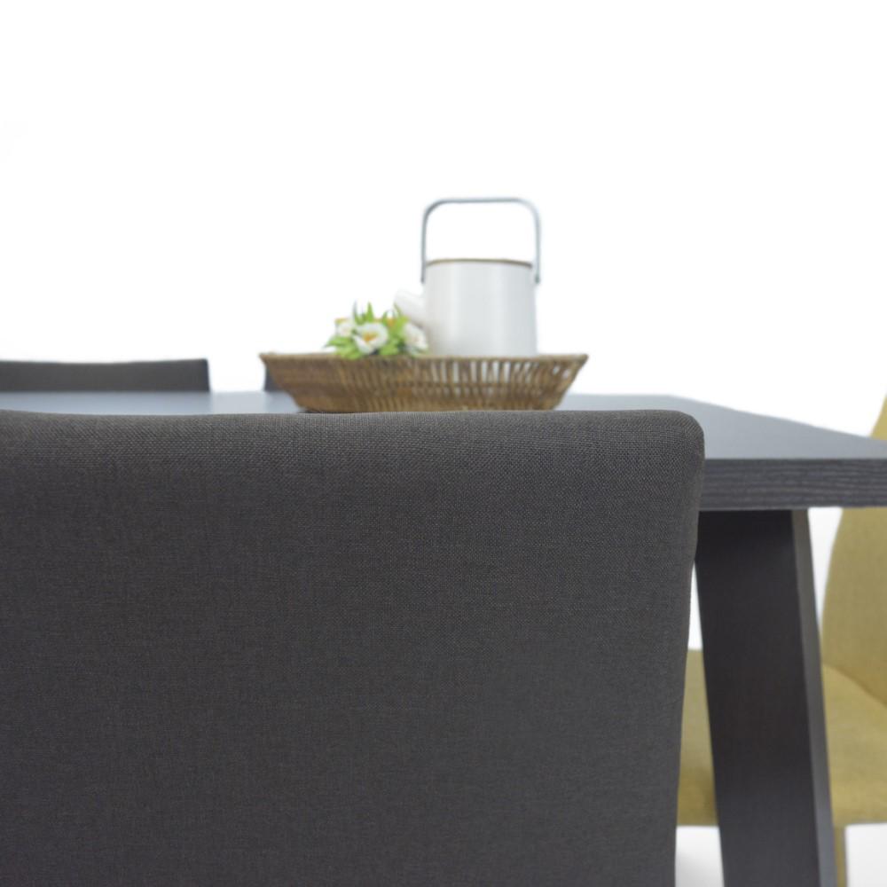 Comedor 6P Lugo Wengue Sillas Tela Wengue Mostaza img #3