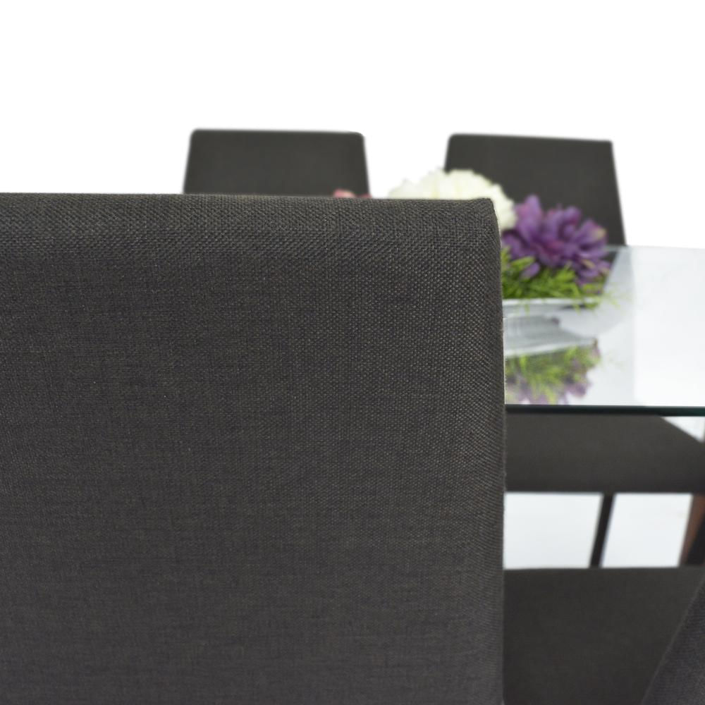 Comedor 6P Milan Vidrio Cedro Sillas Wengue img #3