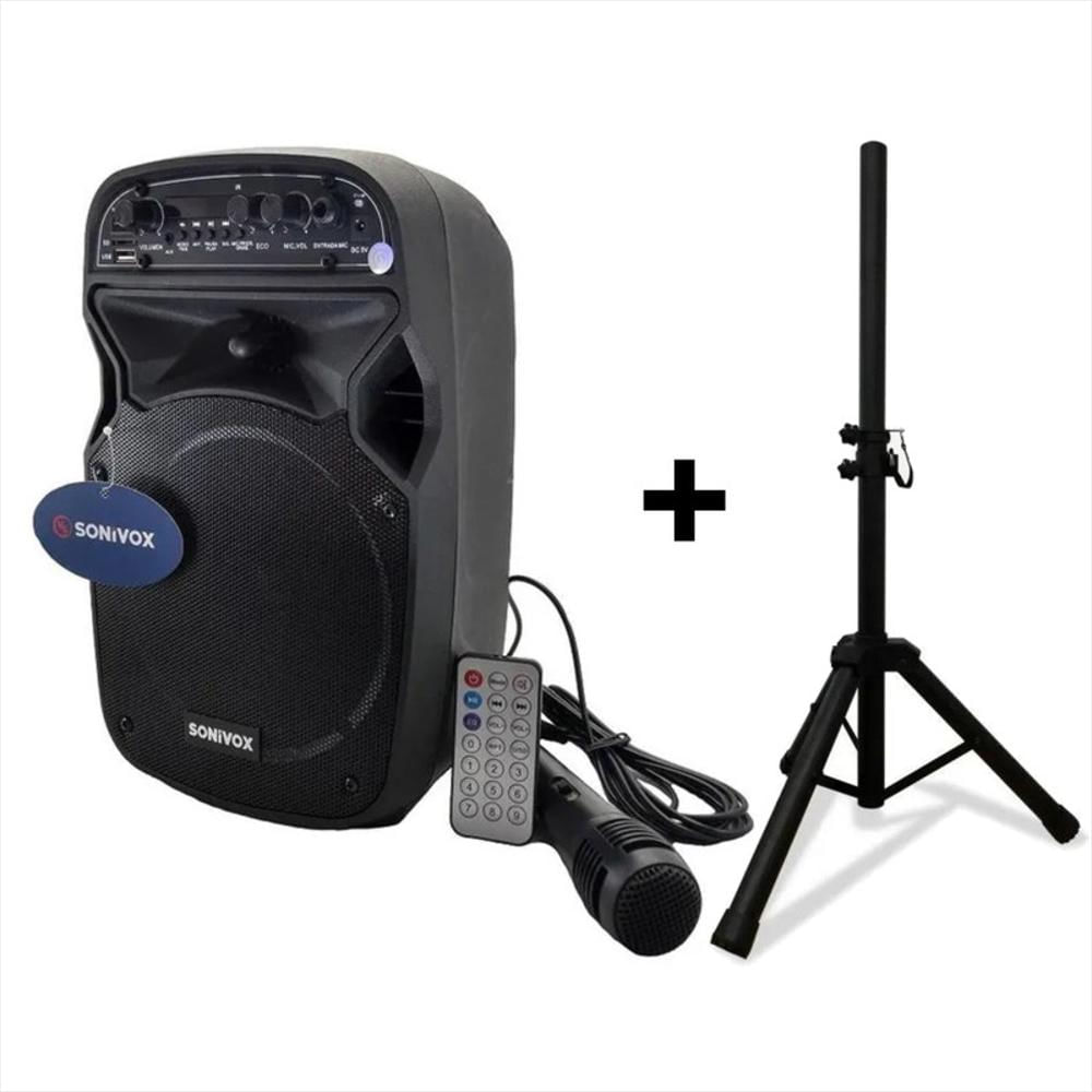 Cabina Sonivox Sonido De Alta Fidelidad + Trípode + Micrófono Bateria Recargable img #1
