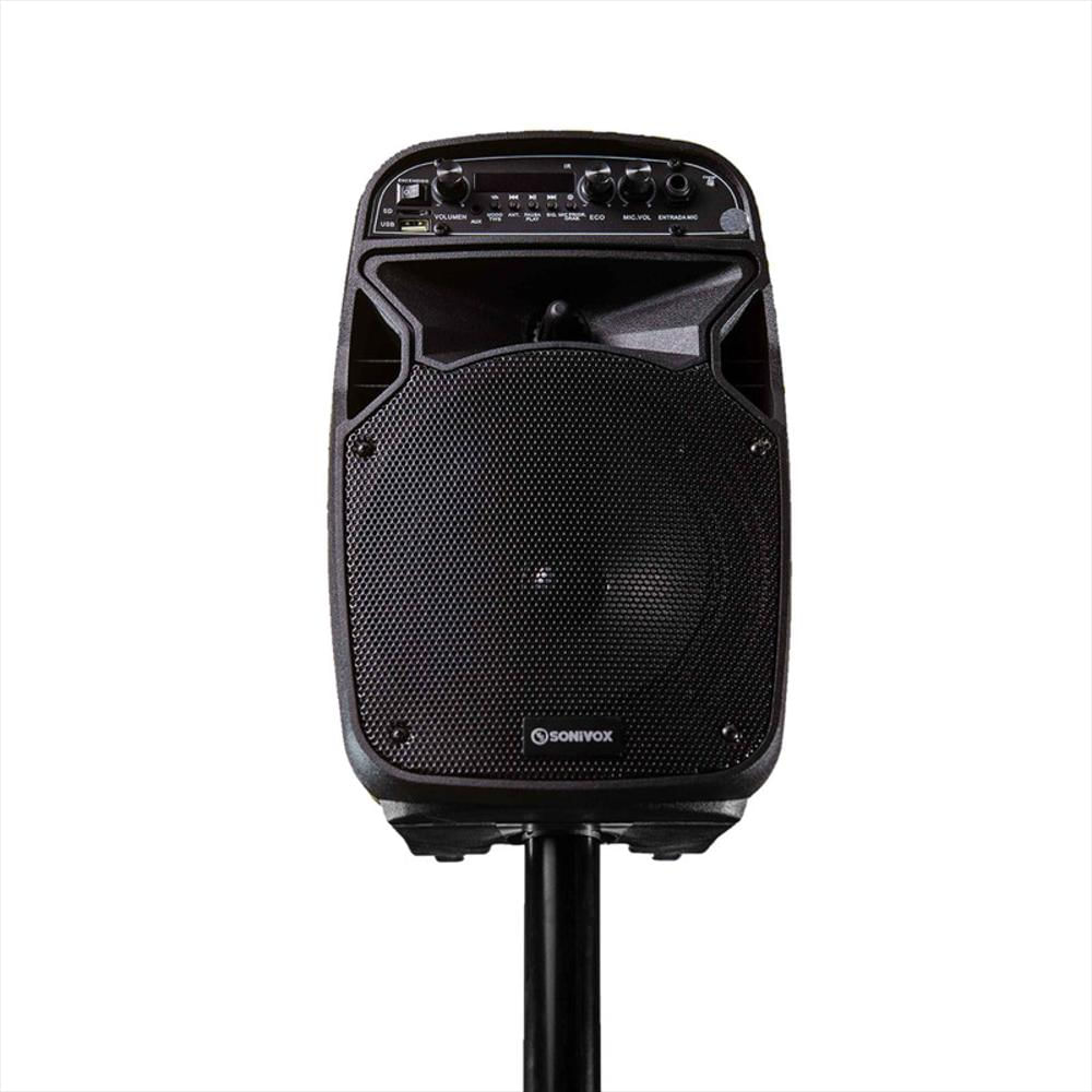 Cabina Sonivox Sonido De Alta Fidelidad + Trípode + Micrófono Bateria Recargable img #4